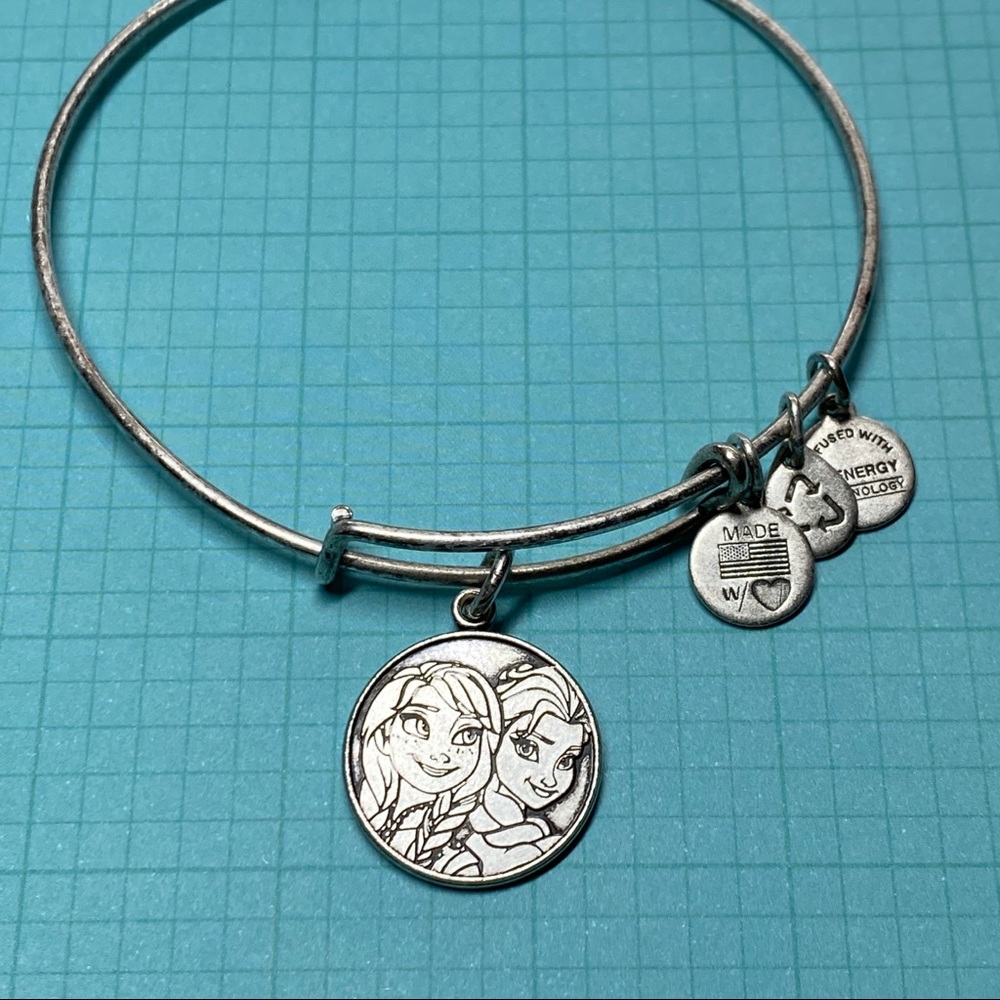 Frozen Anna Elsa Alex & Ani Bangle in Raf. Silver - Picture 6 of 7